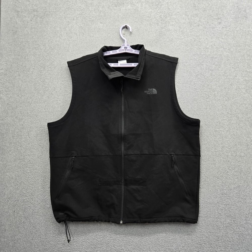 The North Face Men Jacket XXL Black Vest Fleece Apex Activewear Zipper